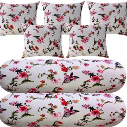 Microfibre Floral Bolster Pack of 7-image-58