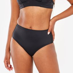 Women HIGH-WAISTED Surfing Swimsuit Bottom - BLACK-image-48