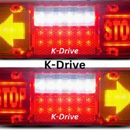 Tata / Ashok Leyland 4 Chamber Stop Arrow Tail Light LED 12V Tail Light Truck LED for Tata (12 V, 45 W)-17