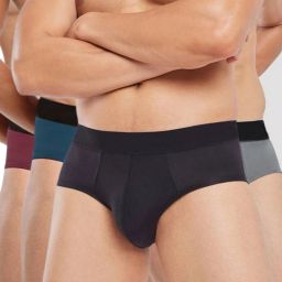 Pack of 4 Solid Men Brief-image-79