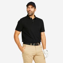 Men’s golf 100% cotton short sleeve polo shirt, MW100 black-image-28