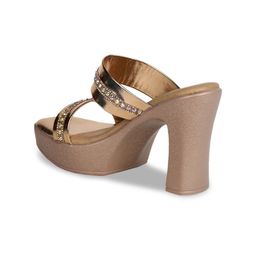 Shezone Open Toe Embellished Platform Heels image 3