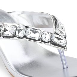 CLOG LONDON Embellished Open Toe Block Heels image 4
