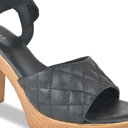 Rocia Textured Open Toe Platform Heels image 5