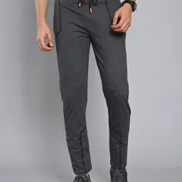Men Geometric Print Grey Track Pants-image-19