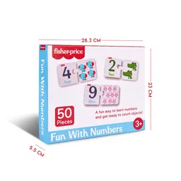 Fisher-Price 50 Pieces Fun with Numbers Puzzle For Age 3+ Years image 3