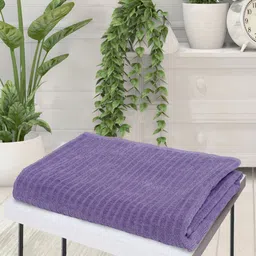 Creeva Purple Textured 400 GSM Pure Cotton Soft Hand Towel-picture-22