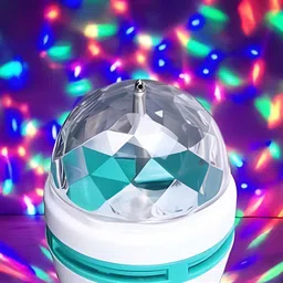 SPARK WORLD White & Blue Disco Ball Ceiling Lamp-9