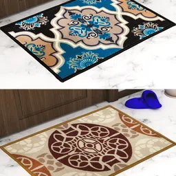 Athom Trendz Pack of 2 Premium Anti-Skid Printed Doormat-image-16