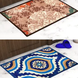 Athom Trendz Pack Of 2 Printed Trendz Premium Anti-Skid Doormats-image-91