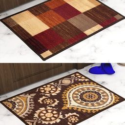 Athom Trendz Pack Of 2 Printed Trendz Premium Anti-Skid Doormats-90