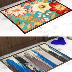 Athom Trendz Set of 2 Printed Premium Anti Slip Doormats-44