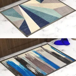 Athom Trendz Set Of 2 Printed Anti-Skid Doormats-11