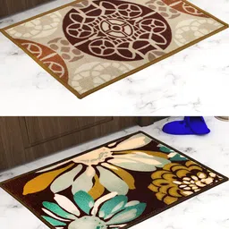 Athom Trendz Pack Of 2 Printed Trendz Premium Anti-Skid Doormats-image-77