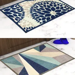 Athom Trendz Set of 2 Printed Premium Anti Slip Doormats-70