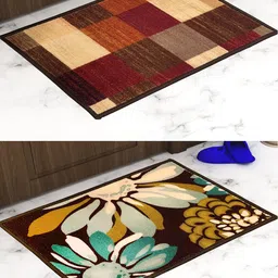 Athom Trendz Pack Of 2 Printed Trendz Premium Anti-Skid Doormats-image-93
