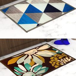 Athom Trendz Set of 2 Printed Premium Anti Slip Doormats-65