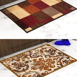 Athom Trendz Set of 2 Printed Premium Anti Slip Doormats-75