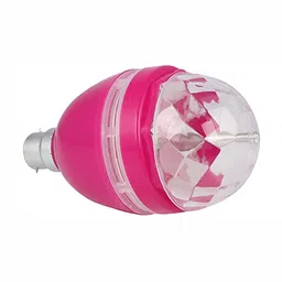 SPARK WORLD Pink Rotating Disco LED Ceiling Lamp image 3