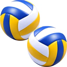 Set of 2 volleyball Standard size classic color for outdoor play, beach volley Volleyball - Size: 5-image-30