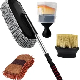 2 type of soft brush, Premium microfiber duster, Small duster Combo-image-71