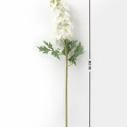 Home Centre White & Green Delphinium Artificial Flower Stick image 4