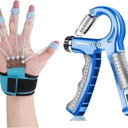 Hand Grip Strengthener with Finger Exerciser - New Improved Desgine (Multicolor) Fitness Accessory Kit Kit-image-72