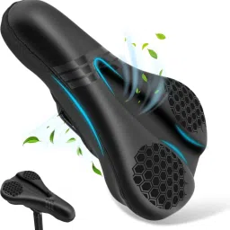Bicycle Soft Foam Saddle Seat Cover Thick Padding Comfort Gel Cushion Waterproof Bicycle Seat Cover Free Size-24