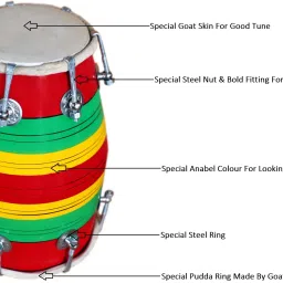Baby Dholak 1421 Nut & Bolts Dholak56 Nut & Bolts Dholak-image-77