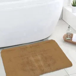 OBSESSIONS Beige Solid Galaxy Anti-Skid Bath Rug-image-27