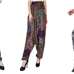 narnari Printed Rayon Women Harem Pants-picture-16