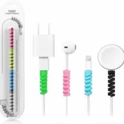 INDHRANI Cable Protector Data Cable Saver Charging Cord Protective Cable Cover Cable Protector-image-12