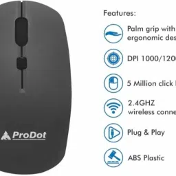 TechnCare PALM USB Wired Optical Mouse Wired Ambidextrous OpticalGaming Mouse image 2