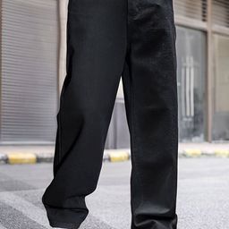 kotty Men Regular Low Rise Black Jeans-picture-12