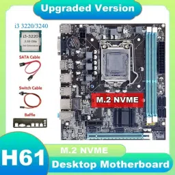 ZEBRONICS H61-i3-3rd-4gb Pfan-combo LGA 1155Socket ATX Intel H61 Chipset DDR3 Motherboard for Desktop-12