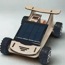 Solar Panel DC Motor Toy Car DIY Science Working Model Kit School Projects-13