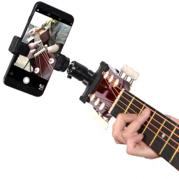 Versatile Guitar Headstock Mount Rotatable Phone Stand Holder for Musicians Hanger Hanger-image-3