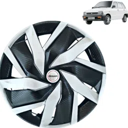 800 Eagle Black Silver 12 INCH Wheel Cover For Maruti 800-image-30