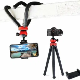 MOBONE Octopus Tripod Flexible Waterproof Extra Thick & Strong with Mobile Holder for All Smartphone, Action & DSLR Camera's Use of Photography, Video Recording Vloging YouTube Tripod Tripod Kit image 2
