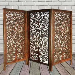 shilpi Wooden Room Scarlette Divider In Brown-picture-11