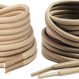 XERUS shoe lace Beige khaki round 120cm for boot sport hiking shoe Shoe Lace-image-72