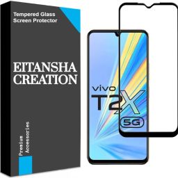 EITANSHA CREATION Edge To Edge Tempered Glass for Vivo T2x 5G-image-9