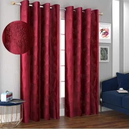 213.3 cm (7 ft) Polyester Room Darkening Door Curtain (Pack Of 2)-15