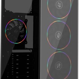 ZEBRONICS CRONUS Gaming Cabinet, Mid-Tower, 4 RGB Fans, AIO Support, Glass Mid tower Cabinet-image-53
