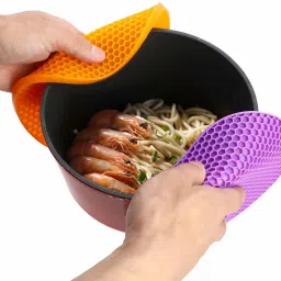 baskety Silicone Hot Mat Random Set of 6 Matt Trivet image 5