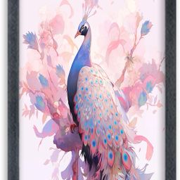 peacock Painting For Wall Mount wall For Gift Happy Brithday us Digital Reprint 13 inch x 10 inch Painting-image-63