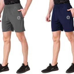 Pack of 2 Self Design Men Multicolor Sports Shorts-picture-9