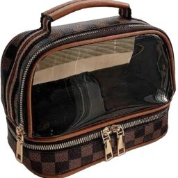 Women Brown Cosmetic Bag-image-1