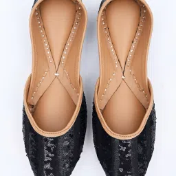 BlackMystique Ethnic Punjabi jutti For Womens And Ladies Slip On For Women-image-48