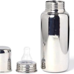 304 GRADE FOOD GRADE STAINLESS STEEL FEEDINGN BOTTLE(300 ML)- STEEL-18